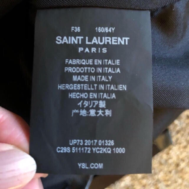 Saint Laurent(サンローラン)の美品✨Saint Laurentサンローランレザー スカート レディースのスカート(ミニスカート)の商品写真