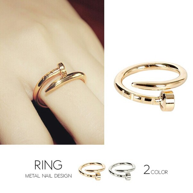 指輪　シンプルデザイン　ゴールド　シルバー レディースのアクセサリー(リング(指輪))の商品写真