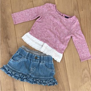 ベビーギャップ(babyGAP)のベビーギャップ 90cm 上下セット(スカート)