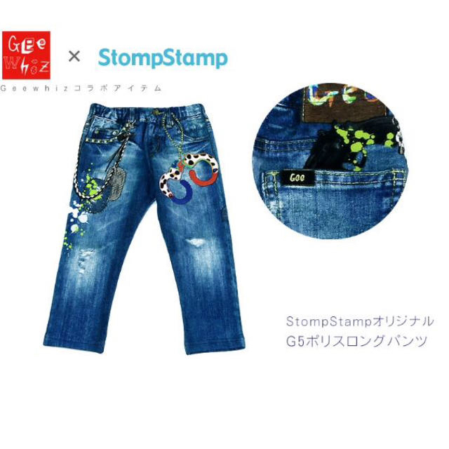 Lee(リー)のstompstamp 裏毛転写パンツ キッズ/ベビー/マタニティのキッズ服女の子用(90cm~)(その他)の商品写真