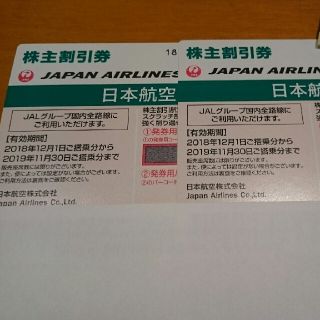 日本航空株主割引券 2枚(その他)