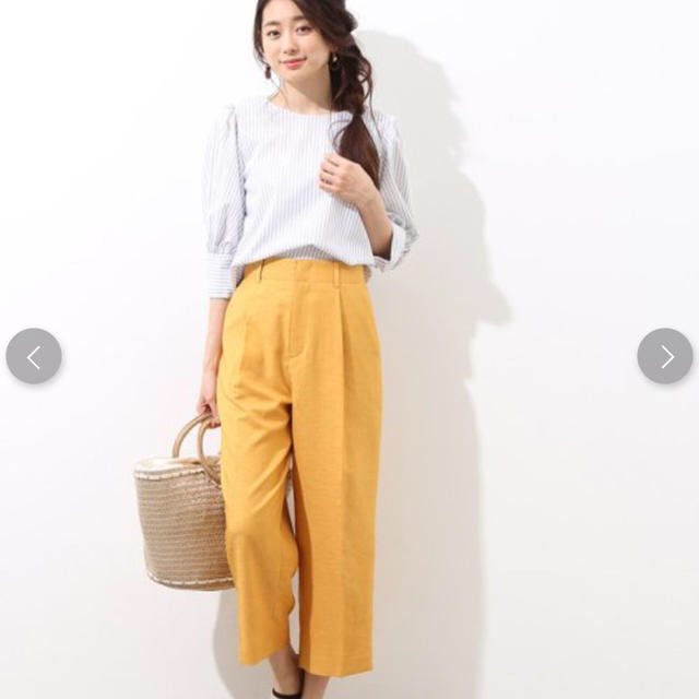 専用!!ROPE リネンライククロップドタックパンツ 美品