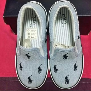 ポロラルフローレン(POLO RALPH LAUREN)のポロ ラルフローレン スニーカー
キッズ  US10　新品未使用(スリッポン)