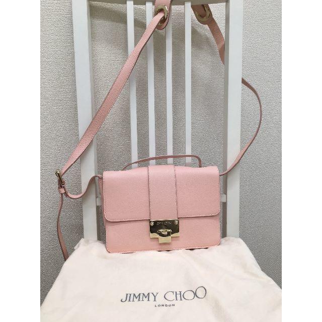 JIMMY CHOO ジミー チュウ レザー ショルダー バッグ 未使用品