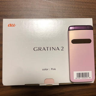 エーユー(au)のau ガラケー GRATINA2 ピンク 新品(携帯電話本体)