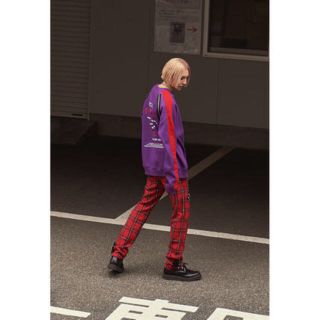 コムデギャルソン(COMME des GARCONS)のanotheryouth 16AW チェックボンテージパンツ F 男女兼用(スラックス)