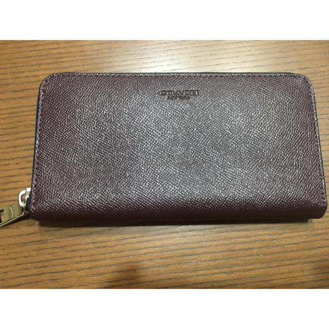 COACH(コーチ)のCOACH ラウンドファスナー 長財布 ワインレッド メンズのファッション小物(長財布)の商品写真