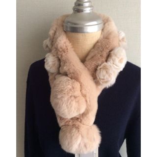 アリスバーリー(Aylesbury)のAylesbuly リアルファー  マフラー 新品 タグ付き(マフラー/ショール)