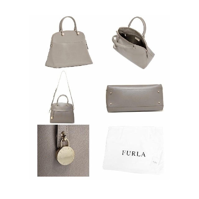 Furla(フルラ)のフルラ　パイパー　Mサイズ　サッビア　グレージュ　大人かわいい♥️ レディースのバッグ(ハンドバッグ)の商品写真