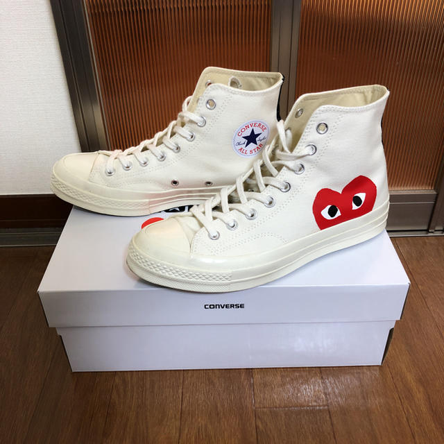 converse × play comme des garçonsスニーカー