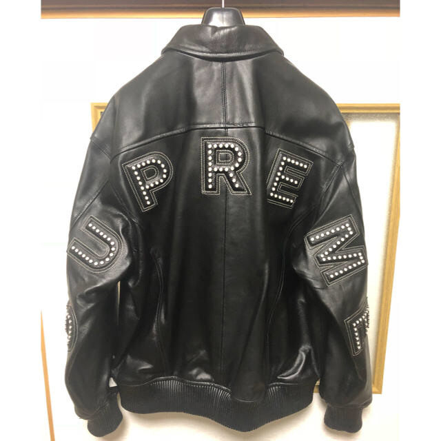 Supreme Studded Arc Logo Leather Jacketジャケット/アウター