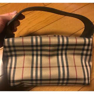 バーバリー(BURBERRY)のハワイ 免税店購入 バーバリー ナイロン✖️レザー ミニバッグ(その他)