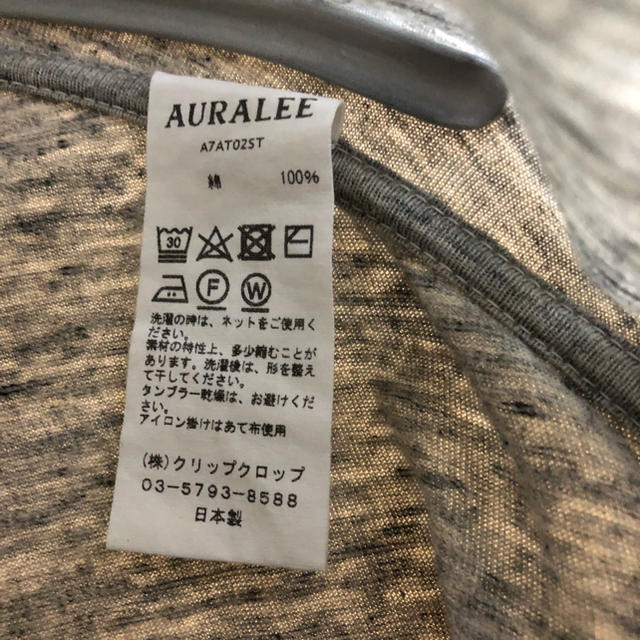 YAECA(ヤエカ)のAURALEE 18ss ロンT 長袖 サイズ4 期間限定価格！ メンズのトップス(Tシャツ/カットソー(七分/長袖))の商品写真