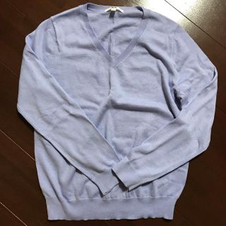 ユニクロ(UNIQLO)のrinrin0358様専用★【試着のみ】コットンカシミヤVネックセーター(ニット/セーター)