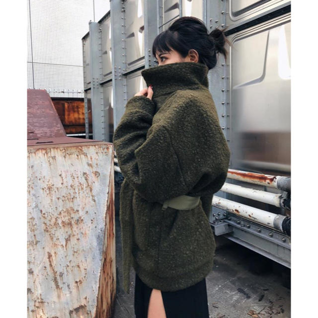 juemi❤︎Curling Bore Middle Coat