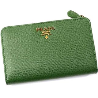 プラダ(PRADA)のPRADA プラダ 財布 緑 二つ折り Larice サフィアーノ レア (財布)