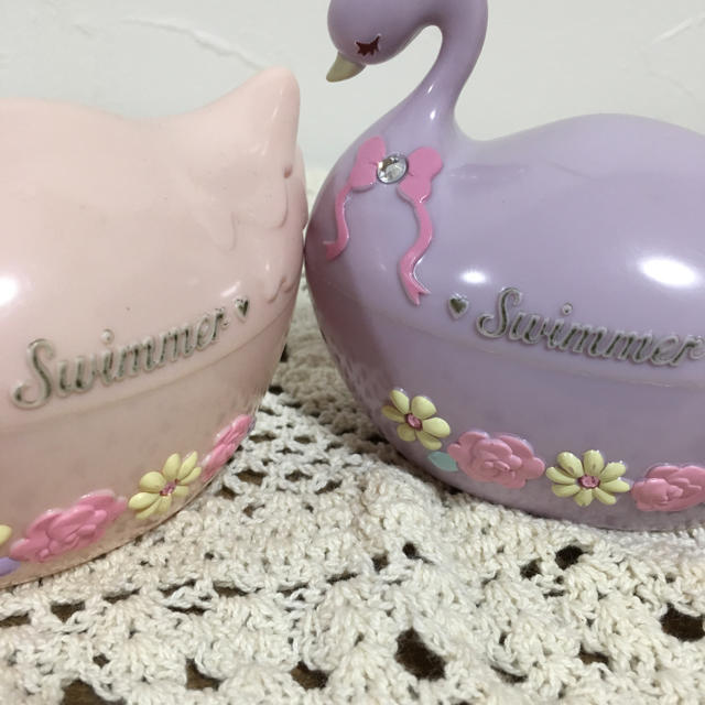 SWIMMER(スイマー)のスイマー swimmer スワン 白鳥 小物入れ ゆめかわいい  インテリア/住まい/日用品のインテリア小物(小物入れ)の商品写真