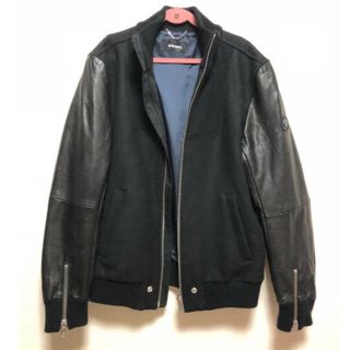 ディーゼル(DIESEL)のディーゼル 切り替えブルゾンジャケット 本革 美品(レザージャケット)