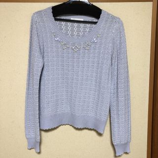 フェルゥ(Feroux)の★専用★ビジュー付き春ニット【美品】(ニット/セーター)