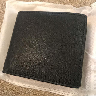 GLEVIO(グレヴィオ) 財布 二つ折り財布 メンズ ブラック×レッド(折り財布)