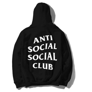 アンチ(ANTI)のAnti Social Social Club ロゴパーカー 黒 ASSC(パーカー)