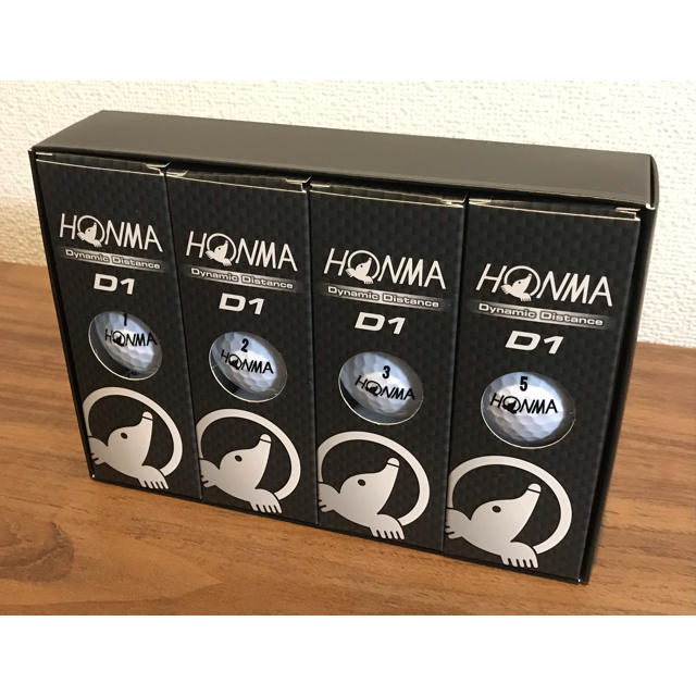 本間ゴルフ(ホンマゴルフ)の【新品】HONMA D1 ゴルフボール 1ダース スポーツ/アウトドアのゴルフ(その他)の商品写真