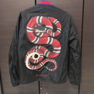 GUCCI グッチ スネーク柄ナイロンジャケット サイズ44 美品