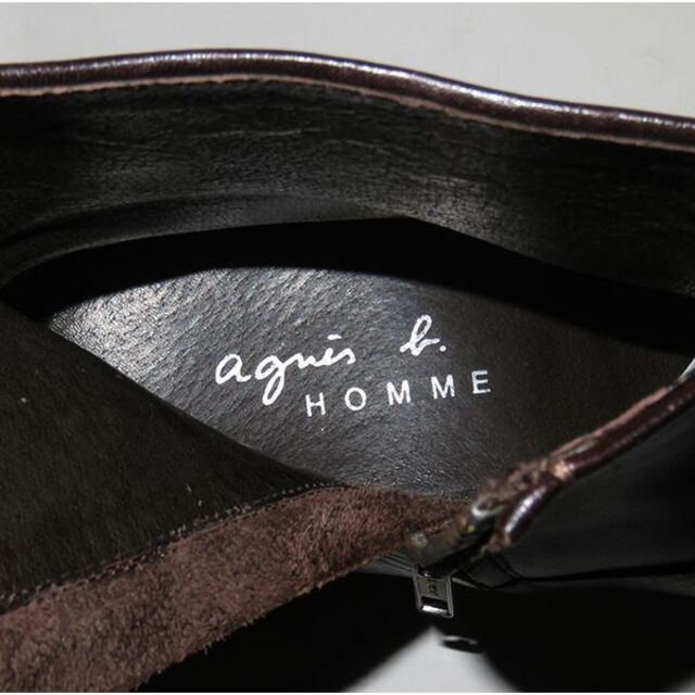 agnes b.(アニエスベー)のアニエスベーオム サイドジップブーツ 44 27 agnes b HOMME メンズの靴/シューズ(ブーツ)の商品写真