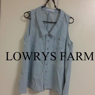 ローリーズファーム(LOWRYS FARM)のデニム ノースリトップス(カットソー(半袖/袖なし))