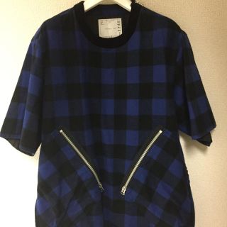 サカイ(sacai)の【定価39960円】sacai 18aw バッファローチェック カットソー (Tシャツ/カットソー(半袖/袖なし))