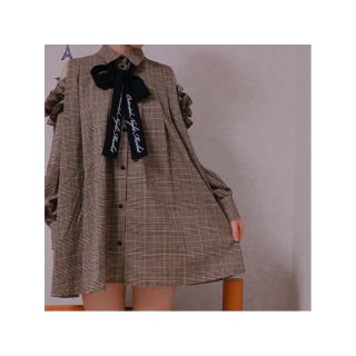 one spo - グレンチェックワンピースの通販 by ひめ's shop one spo - グレンチェックワンピースの通販 by ひめ's shop