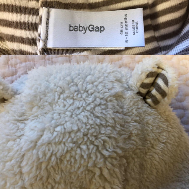 babyGAP(ベビーギャップ)のBaby gapくまさん帽子 46cm/6-12months キッズ/ベビー/マタニティのこども用ファッション小物(帽子)の商品写真