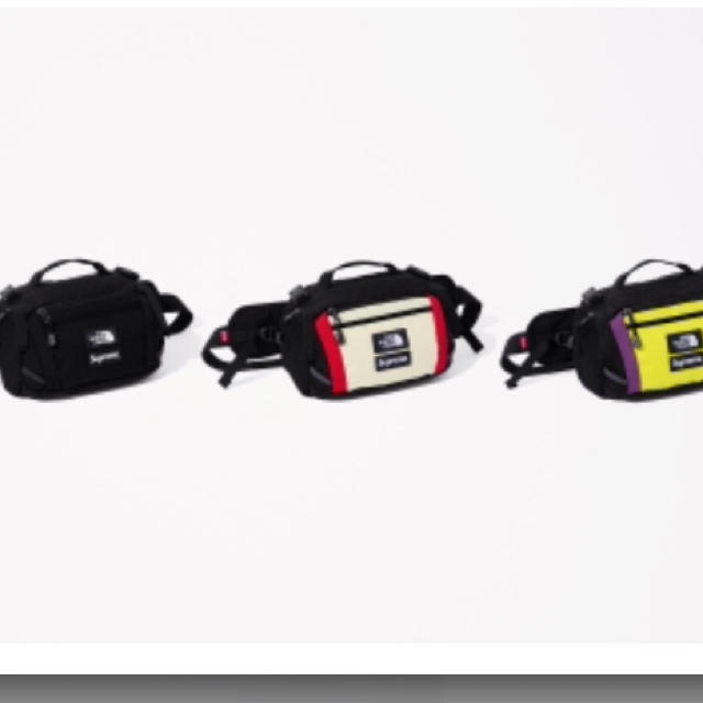 Supreme/The North Face Waist Bag 黄紫バッグ