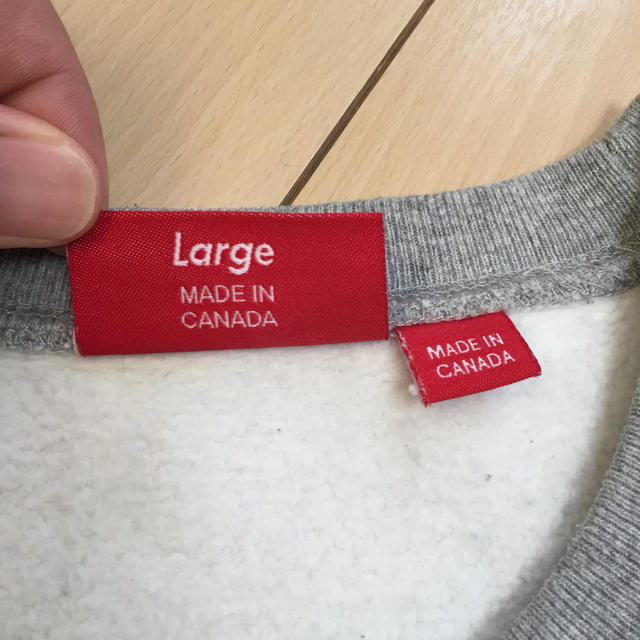 supreme boxlogo クルーネック 15AW Lサイズ 正規品 希少