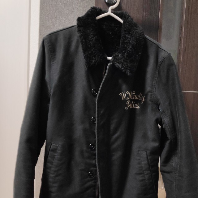 WACKO MARIA(ワコマリア)のWACKOMARIA ワコマリア N-1 デッキジャケット 黒 S メンズのジャケット/アウター(ブルゾン)の商品写真