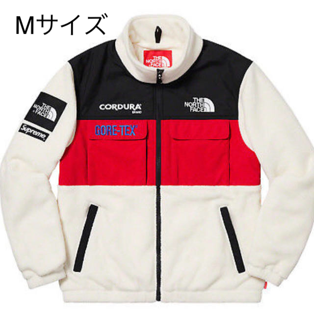 Supreme(シュプリーム)のMサイズ/Supreme /Fleece Jacket /赤白 メンズのジャケット/アウター(その他)の商品写真