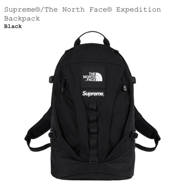 即支払 黒 supreme TNF Backpack