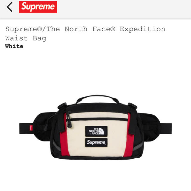 supreme  ノースフェイス tnf ウエストバッグ