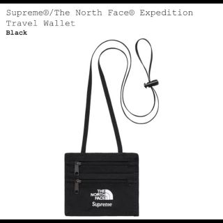 シュプリーム(Supreme)の送料込み supreme  north face wallet travel 黒(コインケース/小銭入れ)