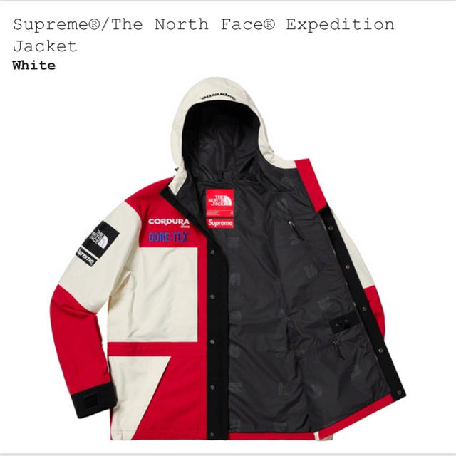 ジャケット/アウターLサイズ 白 Supreme The North Face マンパ ホワイト