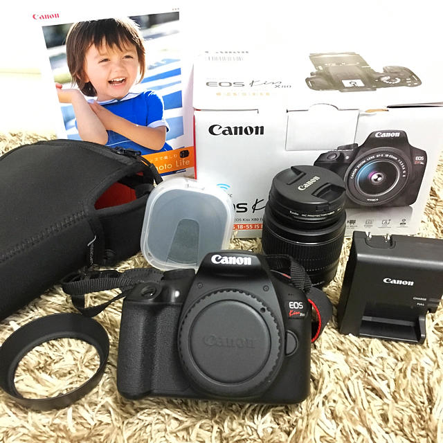 カメラ【送料無料】Canon EOS X80 付属品+ケア用品付き