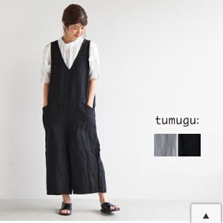 ネストローブ(nest Robe)のtumugu  リネンサロペット(サロペット/オーバーオール)