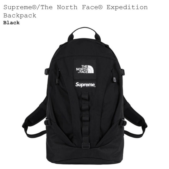 supreme north face バックパック ブラック