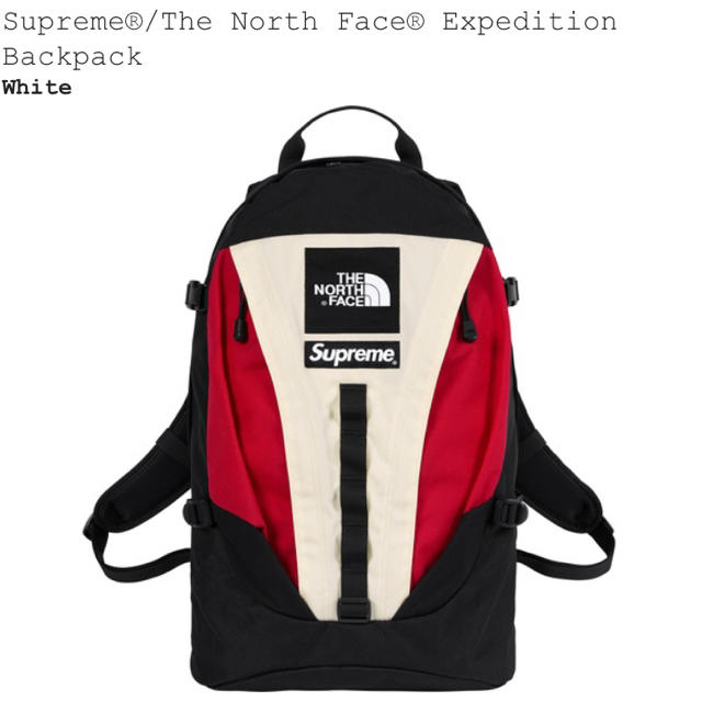 supreme the north face back pack white-