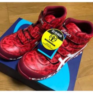 アシックスショウジ(asics)の☆アシックス☆安全靴☆レッドホット☆限定☆25〜26.5cm各サイズ有り ☆(スニーカー)