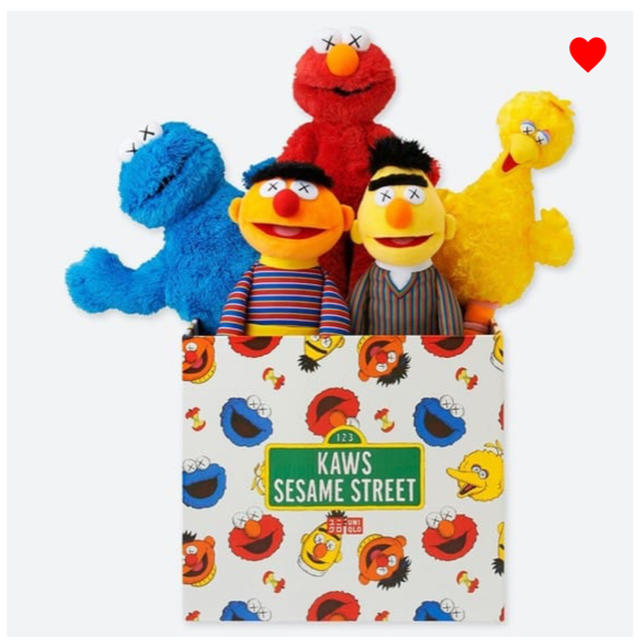 SESAME STREET(セサミストリート)のUNIQLO カウズ✖︎セサミストリートトイ エンタメ/ホビーのおもちゃ/ぬいぐるみ(キャラクターグッズ)の商品写真