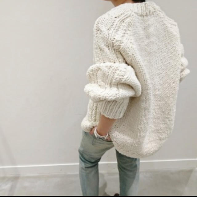 L'Appartement DEUXIEME CLASSE(アパルトモンドゥーズィエムクラス)のAP STUDIO Hand Cable Knit レディースのトップス(ニット/セーター)の商品写真