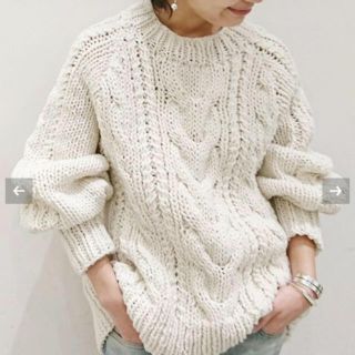 アパルトモンドゥーズィエムクラス(L'Appartement DEUXIEME CLASSE)のAP STUDIO Hand Cable Knit(ニット/セーター)