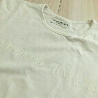 エンポリオアルマーニ(Emporio Armani)のEMPORIO ARMANI白Ｔシャツ(Tシャツ/カットソー(半袖/袖なし))