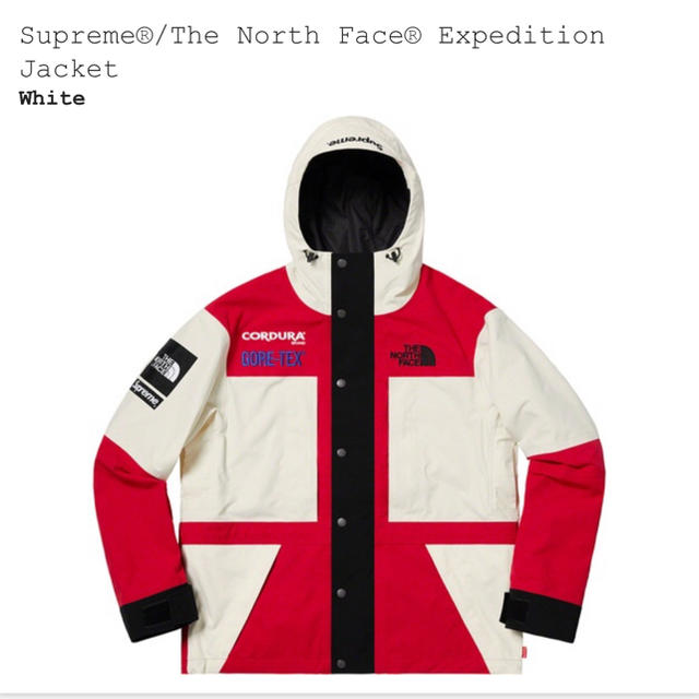 希少サイズ 白 XL Supreme Northface Jktマウンテンパーカー